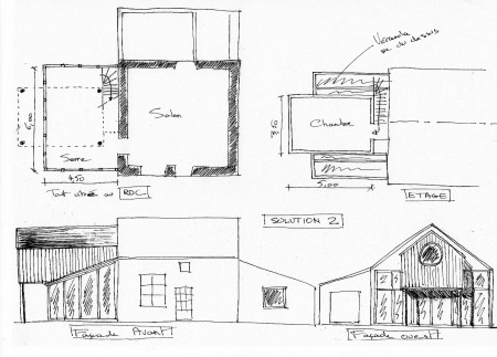 projet d'une serre et d'une chambre