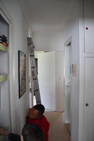 AVANT : Vue sur le couloir